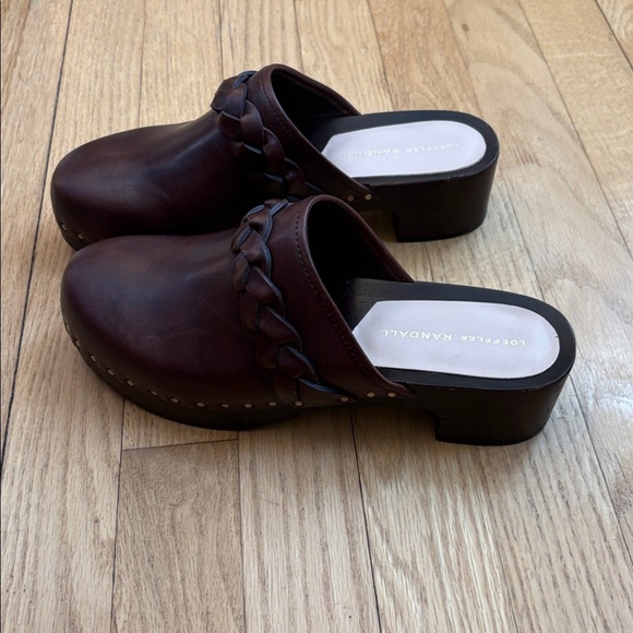 LOEFFLER RANDALL Polina brown Low Braided Clog Size 7.5 - Picture 4 of 7